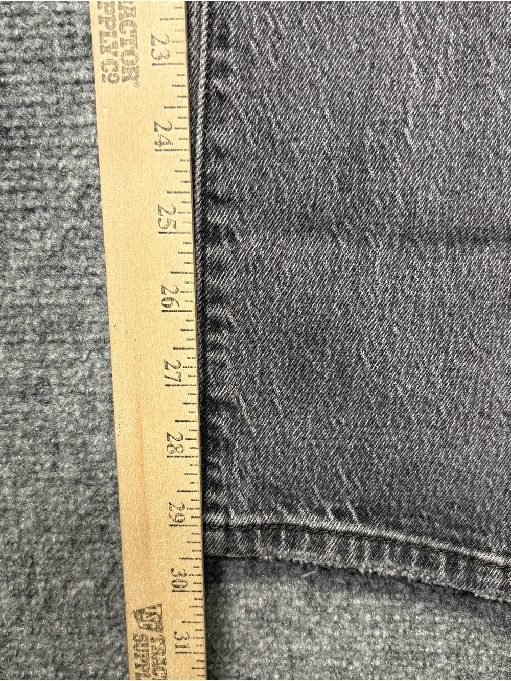 Levis Premium 501 Jeans Womens 29x30 Black Straight Button Fly Big E NEW - Picture 10 of 14